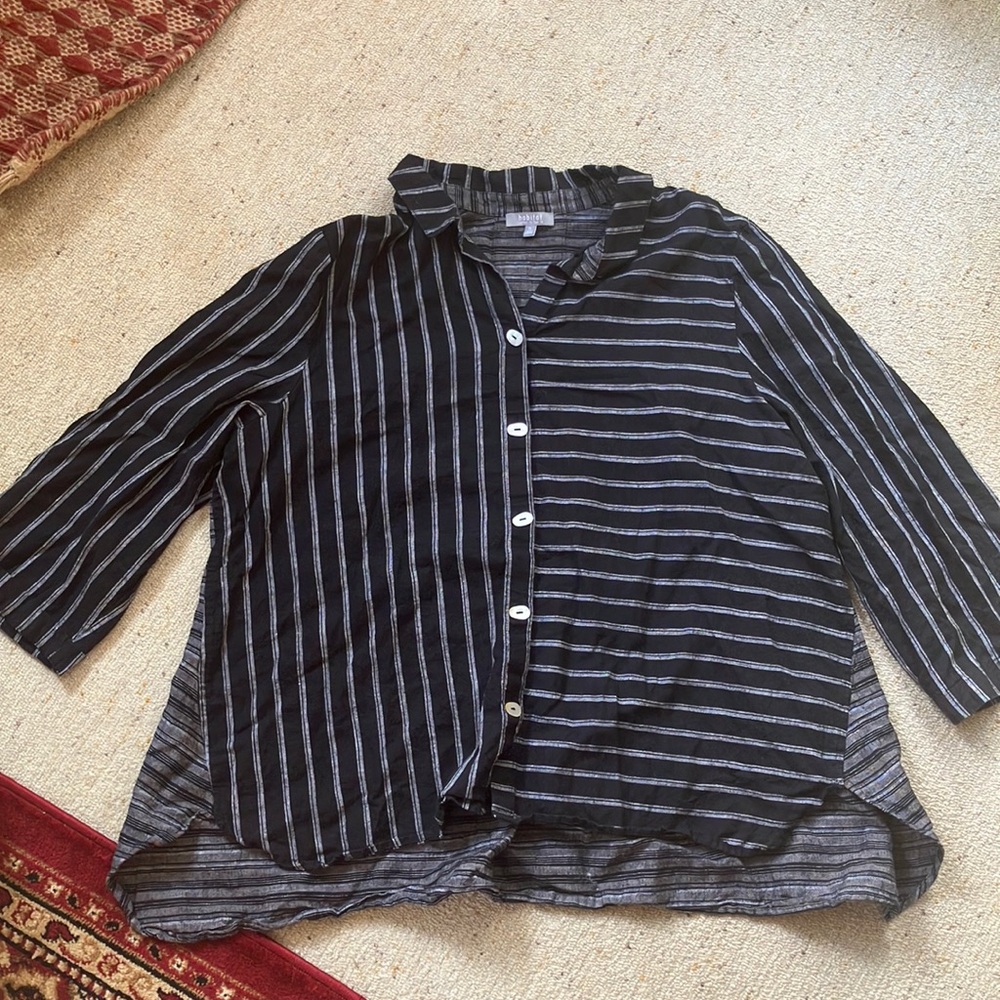 Habitat mixed stripe tunic XL